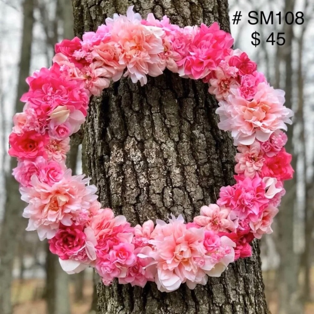 WREATH - SPRING AND SUMMER DESIGN PINK (#108)